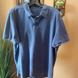 American Eagle Outfitters Men's Classic Blue Polo